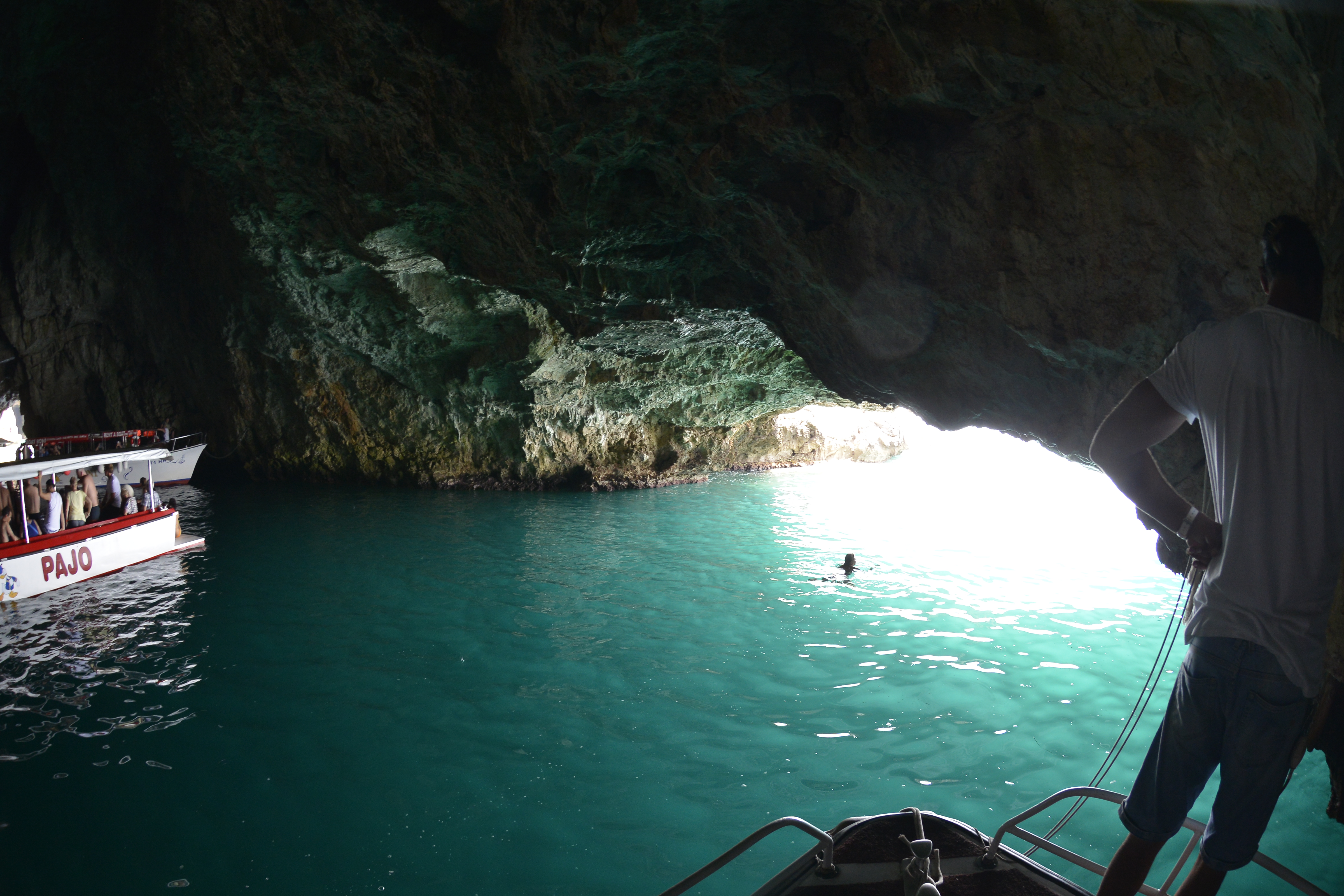 Blue Cave (Plava Špilja) on the Bay of Kotor